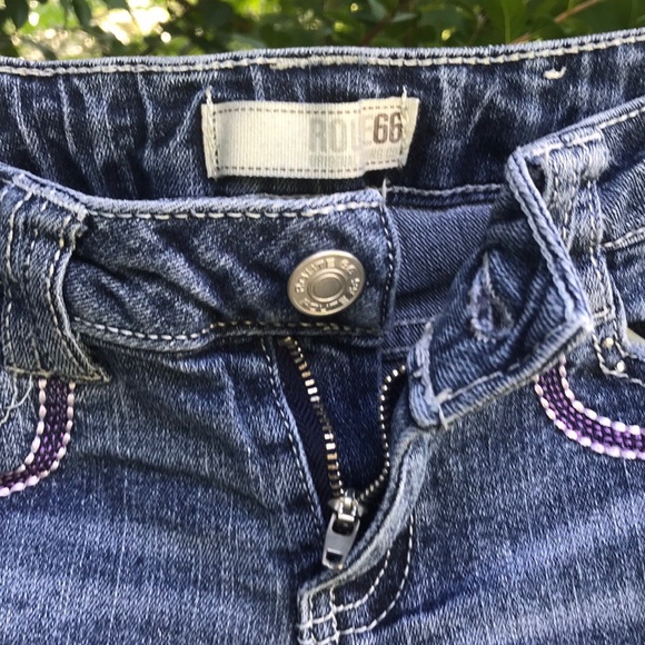 Route 66 Embroidered Jean Shorts Shopkins Tie Tee - Picture 3 of 16